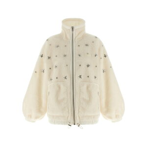 PINKO sR fB[X JWAWPbg 105976A2YUZ15 'Graciana' bomber jacket White M S XS yE֐ōz