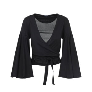 JACQUEMUS �W���b�N���X ���f�B�[�X �V���c�E�u���E�X TOW00905AJ00254990 JACQUEMUS Top Black Blacks and greys L M S XS �y���������E�֐ō��z