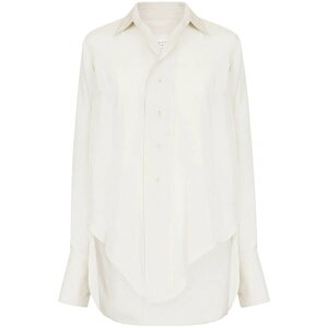 Maison Margiela ���]�� �}���W�F�� ���f�B�[�X �V���c�E�u���E�X S76632S51DT0020729 Shirt Maison Margiela NEUTRALS IT40 IT42 �y���������E�֐ō��z