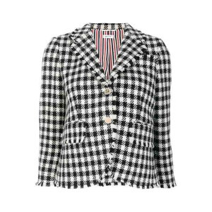 Thom Browne �g���E�u���E�� ���f�B�[�X �u���U�[�E�W���P�b�g FBC010T02284980 jacket check black white Black 44 �y���������E�֐ō��z