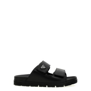 Prada �v���_ �����Y �T���_�� 2X3129FG0003LEMF0002 'Slider' sandals Black 10 11 6 7 8 9 �y���������E�֐ō��z