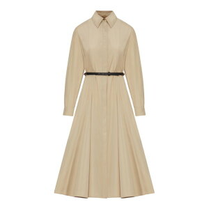 Max Mara Studio �}�b�N�X�}�[�� �X�e���f�B�I ���f�B�[�X �����s�[�X�E�h���X�E�I�[���C������ 2616221062600068 COTTON CHEMISIER DRESS Nude & Neutrals IT38 IT40 IT42 IT44 �y���������E�֐ō��z