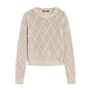 Max Mara Studio �}�b�N�X�}�[�� �X�e���f�B�I ���f�B�[�X �j�b�g�E�Z�[�^�[�E�J�[�f�B�K�� 252636605265E15 Hellas Beige S �y���������E�֐ō��z