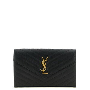 Saint Laurent �T�����[���� ���f�B�[�X �n���h�o�b�O�E�V�����_�[�o�b�O 377828BOW011000 'Monogram' crossbody bag Black onesize IT0 �y���������E�֐ō��z
