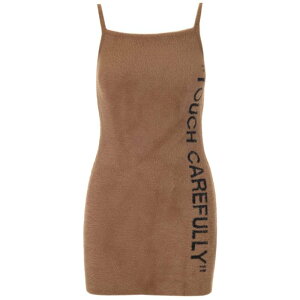 Off-White �I�t�z���C�g ���f�B�[�X �����s�[�X�E�h���X�E�I�[���C������ OWHI067F22KNI0016210 Touch Carefully sheath dress Brown IT32 IT34 IT36 IT38 IT40 IT42 IT44 IT46 IT48 IT50 IT52 IT54 IT56 40 42 �y���������E�֐ō��z