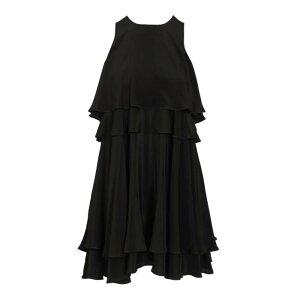 AMI Paris �A�~�p���X ���f�B�[�X �����s�[�X�E�h���X�E�I�[���C������ FDR649AC0020001 Short sleeveless dress with ruffles Black FR30 FR32 FR34 FR36 FR38 FR40 FR42 FR44 FR46 FR48 FR50 FR52 FR54 FR56 FR58 40 38 36 34 �y��������