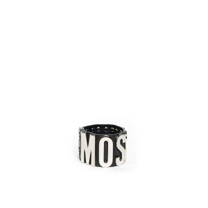 MOSCHINO XL[m Y uXbg 776080013555 Metellic letters big bracelet Black onesize yE֐ōz