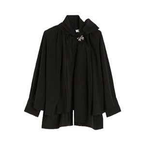 Max Mara �}�b�N�X�}�[�� ���f�B�[�X �V���c�E�u���E�X 2521116081600007 Loose Blouse In Pure Silk Leonida Black 38 40 42 �y���������E�֐ō��z