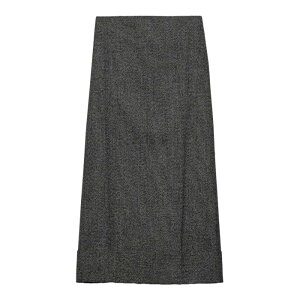 Prada �v���_ ���f�B�[�X �X�J�[�g P117YSOOO15K8F0002 A-Line Maxi Skirt Black 38 36 �y���������E�֐ō��z