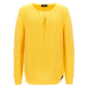 FENDI tFfB Y jbgEZ[^[EJ[fBK FZE016ASGSF03N1 Mohair sweater Yellow IT48 IT50 IT52 48 50 52 yE֐ōz