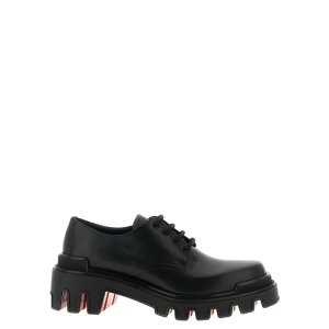 Christian Louboutin NX` u^ Y [XAbv 3250475BK01 'Trott Dune' lace up shoes Black 40 41 42 43 44 45 yE֐ōz