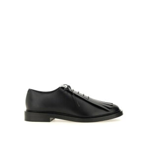 Max Mara �}�b�N�X�}�[�� ���f�B�[�X ���[�X�A�b�v 2424526013600310000 Leather Derby Black 36 �y���������E�֐ō��z