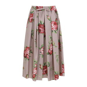 Dolce & Gabbana �h���`�F�K�b�o�[�i ���f�B�[�X �X�J�[�g F4DC7THS5UTHF5ZN Midi skirt with rose bouquet print Rose IT40 IT44 IT34 IT36 IT38 IT42 IT46 IT48 IT50 IT52 IT54 40 42 38 44 46 �y���������E�֐ō��z