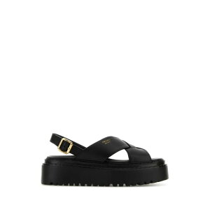 Prada �v���_ ���f�B�[�X �T���_�� 1X925NF0557V6F0002 Black leather sandals Black 36 36.5 37 37.5 38 38.5 39 40 �y���������E�֐ō��z