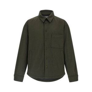 JACQUEMUS �W���b�N���X �����Y �J�W���A���W���P�b�g 25HOUM00116AW00670580 'La Chemise Boulanger' overshirt Green IT48 IT50 IT52 50 �y���������E�֐ō��z