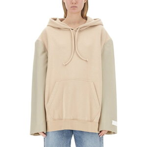 MM6 Maison Margiela �G���G���V�b�N�X ���f�B�[�X �X�E�F�b�g�E�t�[�f�B�[ S62GU0119S25596961 SWEATSHIRT WITH LOGO BEIGE S M �y���������E�֐ō��z