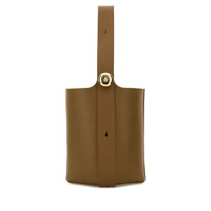 LOEWE ���G�x ���f�B�[�X �n���h�o�b�O�E�V�����_�[�o�b�O AANBBBWX01OAK Mud leather medium Pebble bucket bag Brown onesize �y���������E�֐ō��z