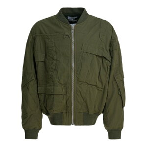 JUNYA WATANABE �W������ ���^�i�x �����Y �J�W���A���W���P�b�g WPJ902W251 Cotton and nylon bomber jacket Green L M �y���������E�֐ō��z