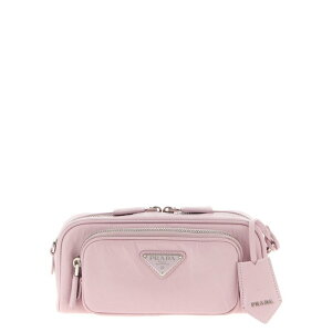 Prada �v���_ ���f�B�[�X �n���h�o�b�O�E�V�����_�[�o�b�O 1BH198V400F0E18 Logo antique nappa crossbody bag Pink onesize �y���������E�֐ō��z