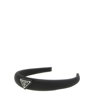 Prada �v���_ ���f�B�[�X �w�b�h�A�N�Z�T���[ 1IH0802DMIF0002 Logo headband Black onesize �y���������E�֐ō��z