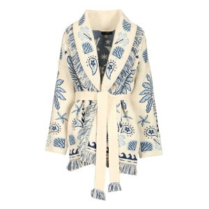 ALANUI �A���k�C ���f�B�[�X �j�b�g�E�Z�[�^�[�E�J�[�f�B�K�� LWHB064R26KNI003OF45 Echoes of the island cardigan White S XS M 3XL 4XL 5XL L XL 2XL 2XS �y���������E�֐ō��z