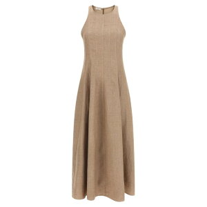Brunello Cucinelli �u���l���E�N�`�l�� ���f�B�[�X �����s�[�X�E�h���X�E�I�[���C������ MH526A5171C920 'Sparkling' dress Beige S M L 2XS XS XL �y���������E�֐ō��z