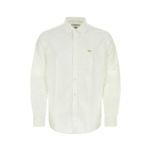 JUNYA WATANABE �W������ ���^�i�x �����Y �V���c�E�u���E�X WMB905S24WHITE White poplin Junya Watanabe X Maison Kitsune shirt White S M L �y���������E�֐ō��z