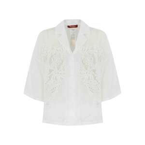 yyVX[p[Z[ ő75%OFF+P2{zMax Mara Studio }bNX}[ XefBI fB[X VcEuEX 2516191012600003 Ramie Canvas Shirt White 42 40 46 44 yE֐ōz