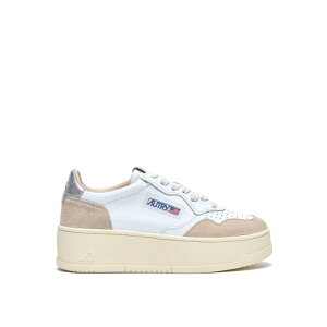 AUTRY �I�[�g���[ ���f�B�[�X �X�j�[�J�[ PTLWLS74 White And Beige Platform Sneakers White 36 38 37 41 39 40 �y���������E�֐ō��z