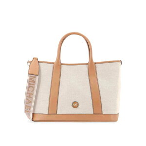 MICHAEL KORS �}�C�P���E�R�[�X ���f�B�[�X �g�[�g�o�b�O 30S4G99S8O006 Luisa canvas and leather handbag Beige onesize �y���������E�֐ō��z