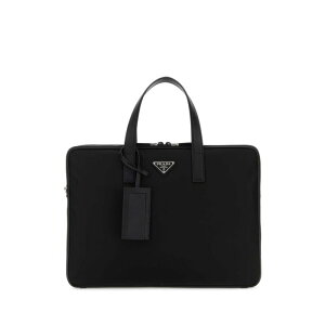 Prada �v���_ �����Y �r�W�l�X�E�g���x���o�b�O 2VE005VXOO2DMHF0002 Black nylon brief case Black onesize �y���������E�֐ō��z