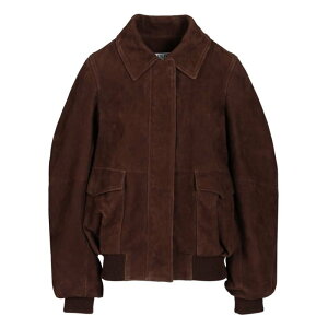 LOEWE ���G�x ���f�B�[�X ���U�[&�t�@�[�W���P�b�g�E�R�[�g S540Y34L873110 Suede Goatskin Bomber Jacket Brown FR30 FR32 FR34 FR36 FR38 FR40 FR42 FR44 FR46 FR48 FR50 FR52 FR54 FR56 FR58 38 40 �y���������E�֐ō��z