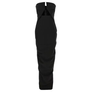 Rick Owens ���b�N �I�E�G���X ���f�B�[�X �����s�[�X�E�h���X�E�I�[���C������ RP01F6528SY09 'Prong Gown' dress Black IT40 IT42 IT44 IT34 IT36 IT38 IT46 IT48 IT50 IT52 IT54 40 42 38 44 �y���������E�֐ō��z