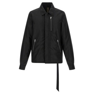 Rick Owens DRKSHDW ���b�N �I�E�G���X �_�[�N�V���h�E �����Y �J�W���A���W���P�b�g DU02E7775NCV09 'Concealed Zipfront' jacket Black L M S 3XL 4XL 5XL XL XS 2XL 2XS �y���������E�֐ō��z