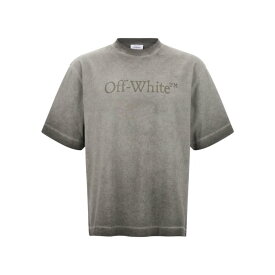 Off-White オフホワイト メンズ Tシャツ・カットソー OMAA120F25JER00Q12121212 'Laundry Skate' T-shirt Gray L M S XL 2XL 【送料無料・関税込】