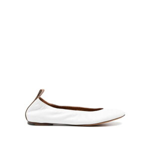 LANVIN �����o�� ���f�B�[�X �t���b�g�V���[�Y FWBAMB02NAPAP2400 Dancer White 37 36 �y���������E�֐ō��z