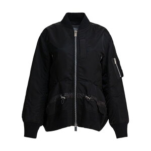 TJC sacai Nylon twill bomber jacket 2507992001 Women JWAWPbgExXg Black 1 2 yE֐ōz