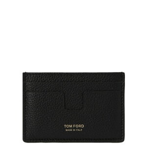 TOM FORD gtH[h Y zEJ[hP[X Y0232LCL158G1N001 Logo leather card holder Black onesize yE֐ōz