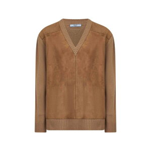 Prada �v���_ ���f�B�[�X �j�b�g�E�Z�[�^�[�E�J�[�f�B�K�� P24T2BOOO173PF0C59 Prada Sweaters cammello 38 40 �y���������E�֐ō��z