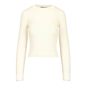 Max Mara Studio �}�b�N�X�}�[�� �X�e���f�B�I ���f�B�[�X �j�b�g�E�Z�[�^�[�E�J�[�f�B�K�� 2616361015600031001 Crew neck knitwear White 3XL 4XL 5XL L M S XL XS 2XL 2XS �y���������E�֐ō��z