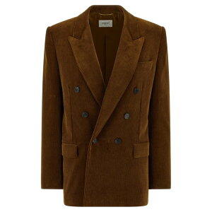 Saint Laurent �T�����[���� ���f�B�[�X �u���U�[�E�W���P�b�g 837047Y107T2121 Corduroy blazer Brown FR34 FR36 FR38 FR30 FR32 FR40 FR42 FR44 FR46 FR48 FR50 FR52 FR54 42 38 �y���������E�֐ō��z