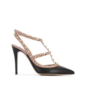 Valentino Garavani ���@�����e�B�m ���f�B�[�X �p���v�X�E�n�C�q�[�� 5W2S0393VODN91 Valentino Garavani Sandals Black Blacks and greys 361/2 371/2 381/2 391/2 351/2 36 37 38 39 40 41 �y���������E�֐ō��z