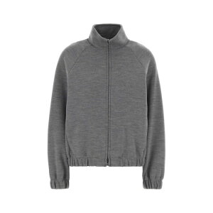 Max Mara �}�b�N�X�}�[�� ���f�B�[�X �X�E�F�b�g�E�t�[�f�B�[ 2521926019600002 Melange grey wool blend Frine oversize sweatshirt Grey M S XS L XL �y���������E�֐ō��z