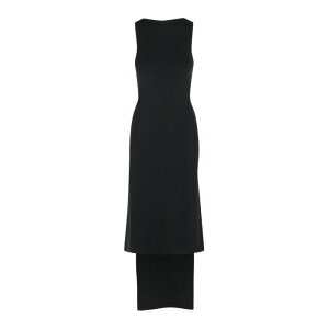 Courreges �N���[�W�� ���f�B�[�X �����s�[�X�E�h���X�E�I�[���C������ 425MRO742FI00019999 Oblique Dress In Black Viscose Blend Black M S �y���������E�֐ō��z