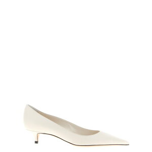 JIMMY CHOO �W�~�[ �`���E ���f�B�[�X �p���v�X�E�n�C�q�[�� AMELIACLFLATTE 'Amelia' pumps White 371/2 381/2 37 37.5 38.5 39 40 41 36 38 �y���������E�֐ō��z