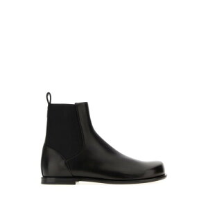 FENDI �t�F���f�B �����Y �u�[�c 7U1787AUJKF0ABB Black nappa leather Squared FF ankle boots Black 71/2 6 7 8.5 10 7.5 8 9 11 �y���������E�֐ō��z