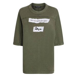 Dolce & Gabbana �h���`�F�K�b�o�[�i ���f�B�[�X T�V���c�E�J�b�g�\�[ F8V80TGDDI2V4026 Dolce & Gabbana T-shirts and Polos Green Blue and green IT38 38 40 42 �y���������E�֐ō��z