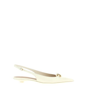 Valentino Garavani ���@�����e�B�m ���f�B�[�X �t���b�g�V���[�Y 4W0S0IY1EEY098 Valentino Garavani 'Vlogo Moon' slingback White 371/2 381/2 IT36 IT361/2 IT37 IT371/2 IT38 IT381/2 IT39 IT391/2 IT40 IT41 IT42 36 37 41 40 38 39 36.5 37.5... 