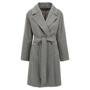 Max Mara Studio マックスマーラ ステュディオ レディース コート PAZZO008 'Pazzo' coat Gray IT38 IT40 IT42 IT44 IT46 【送料無料・関税込】