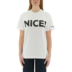 MOSCHINO ���X�L�[�m ���f�B�[�X T�V���c�E�J�b�g�\�[ 071404411001 T-SHIRT NICE! WHITE L M S XS �y���������E�֐ō��z